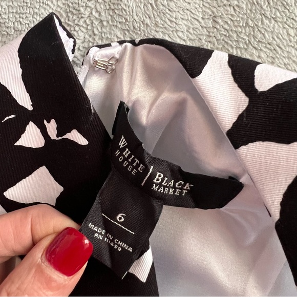 White House Black Market WHBM Sleeveless Floral Business Career Sheath Dress - Picture 3 of 17